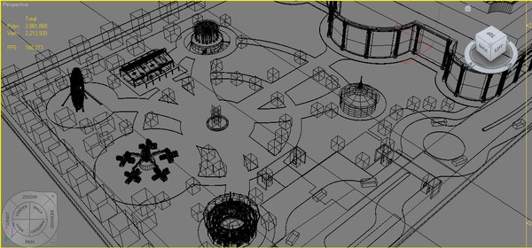 hotel amusement park 3d max - Hotel & Amusement Park Complex by Ralf128